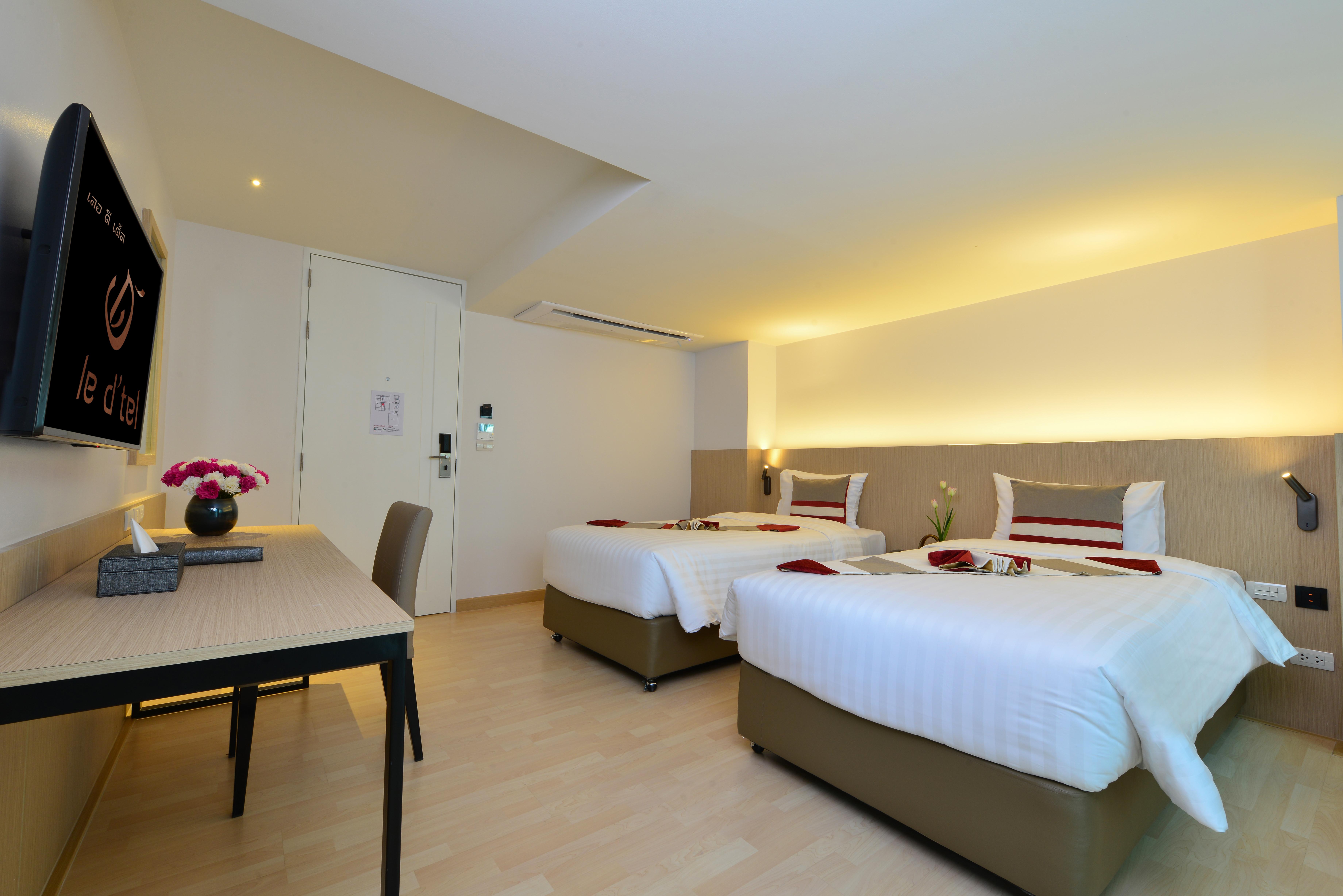 Le D'Tel Bangkok Hotell Eksteriør bilde Deluxe Room